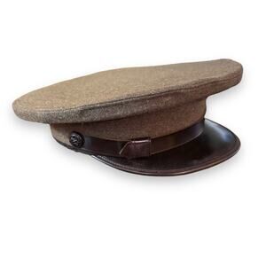 Vintage Vietnam War 50s Home Service Cap Society Brand Hat Co Visor Military 7